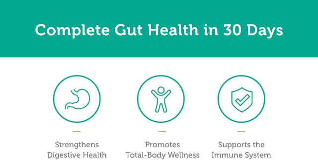 Global Healing Center Gut Health Kit - 30-Day Program for Complete Digestive Maintenance, Includes: Prebiotic, Probiotic, Intestinal & Colon Cleanse, Aloe Vera Supplements for Adult Women & Men