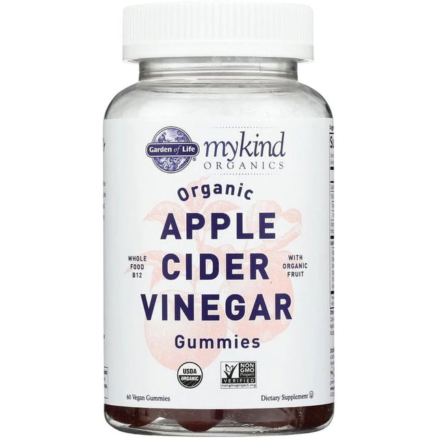 Garden of Life Mykind Organics Apple Cider Vinegar Gummies 60 Gummies