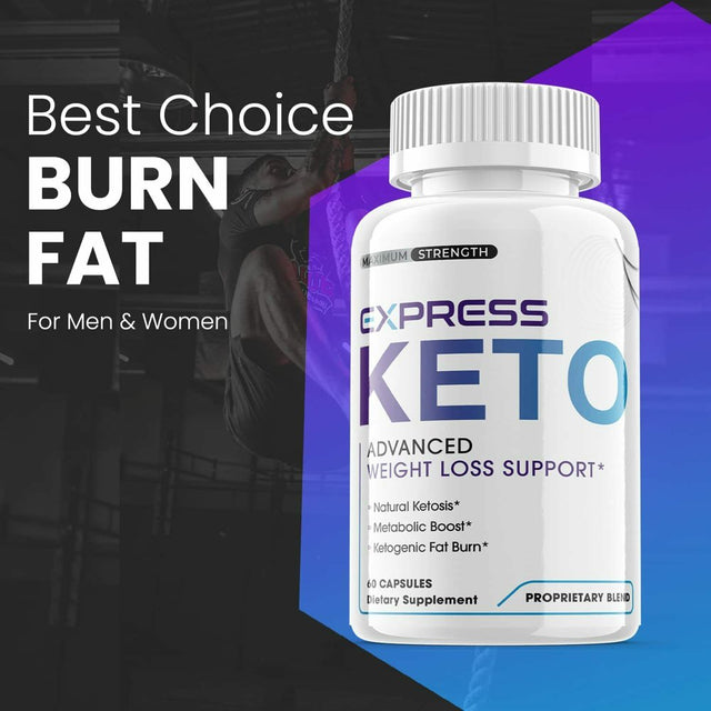 (5 Pack) Express Keto - Supplement for Weight Loss - Energy & Focus Boosting Dietary Supplements for Weight Management & Metabolism - Advanced Fat Burn Raspberry Ketones Pills - 300 Capsules