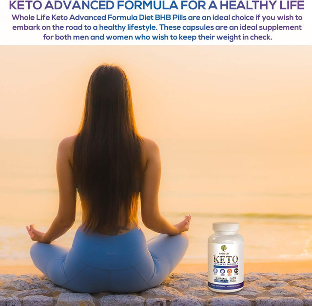 Keto Advanced Formula Diet BHB Pills - Ketogenic All Natural, Support Metabolism, Manage Cravings Keto BHB Supplement for Men & Women - Utilize Fat for Energy with Ketosis, 60 Capsules