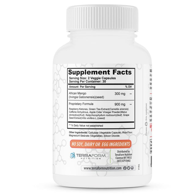 African Mango Diet Pills – Advanced Weight Loss Supplement, Natural Way to Support Fat Burn – 1200Mg per Serving of Pure African Mango Complex – Made in USA – 1 Month