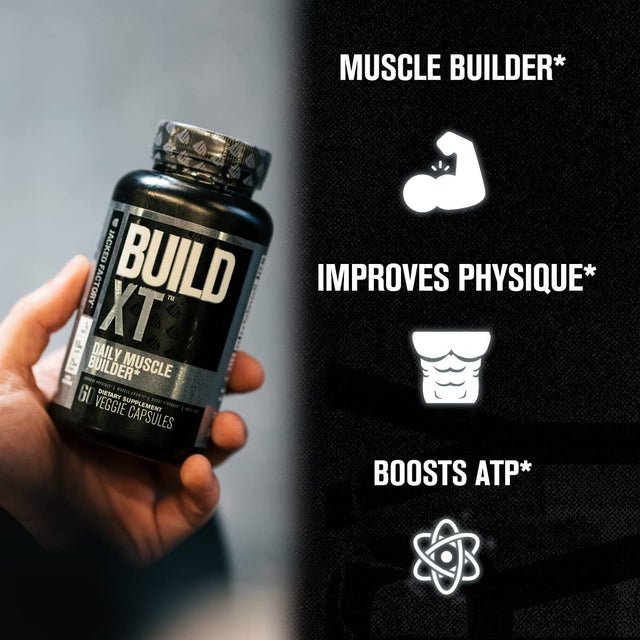 Jacked Factory AM & PM Muscle Building Stack - N.O. XT, Build XT, & Build PM