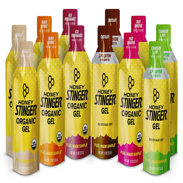 Honey Stinger Energy Gel Assorted Flavors, 1.1 Ounce (Pack of 24) Variety Pack of 24 Gels