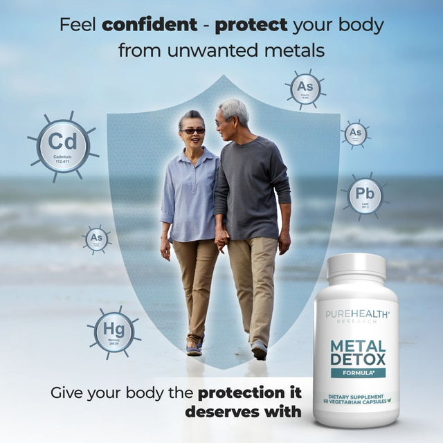 Heavy Metal Detox - Heavy Metal Cleanse Supplement to Flush Pollution from Your Body - Liver Cleanse Formula by Purehealth Research