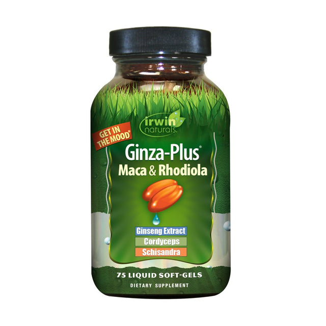 Irwin Naturals Ginza-Plus Maca & Rhodiola, 75Ct