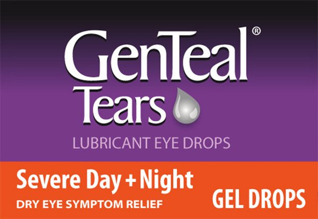 Genteal Tears Severe Day + Night Gel Lubricant Eye Drops, 0.3 Fl Oz