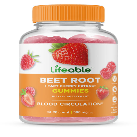 Lifeable Beet Root Vitamin Gummies β 500 Mg β 90 Gummies