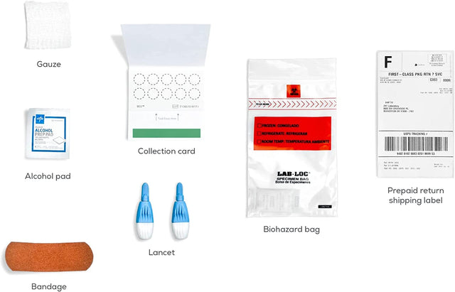 Everlywell Food Sensitivity Comprehensive Test - Learn How Your Body Responds to 204 Different Foods - At-Home Collection Kit - Clia-Certified Labs - Ages 18+