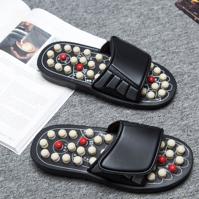 DERCLIVE Plantar Fasciitis Relief Massager, Foot Massage Slippers Sandals Mat for Men Women, Reflexology Foot Massager for Circulation