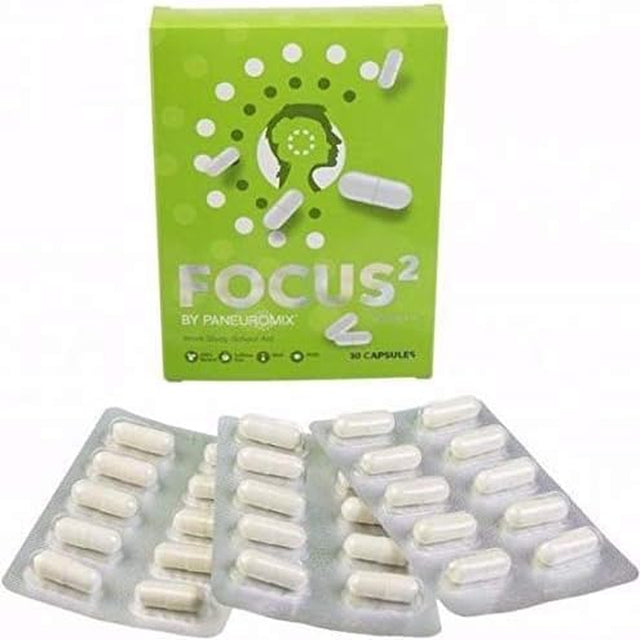 Focus² - THÉ Caffeine Free NOOTROPIC - Focus, Concentration and Energy Supplement - Boosts Mental Energy, Drive and Motivation