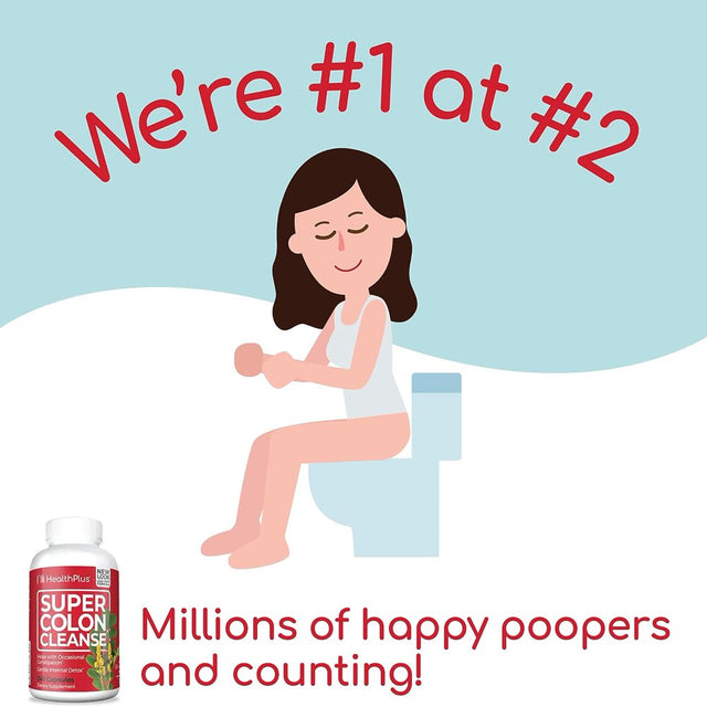 Health plus Super Colon Cleanse: 10-Day Cleanse, 12 Cleanses, 480 Capsules