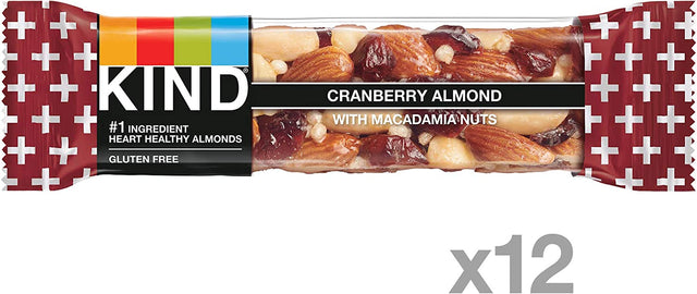 KIND Bars Fruit & Nut and Cranberry Almond Bars Bundle (12 Count)