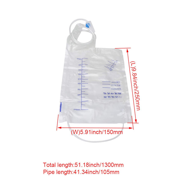 1000Ml Disposable Coffee Cleanse Detox Bags Silicone Bag Set with Tube Hose for Women and Men Pack of 10