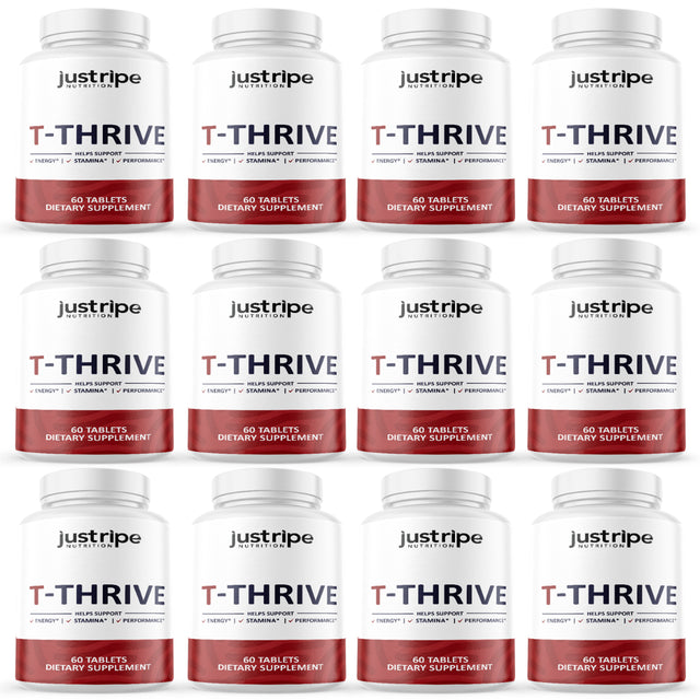 12 Pack T-Thrive Mens Health Supplement - 60 Capsules