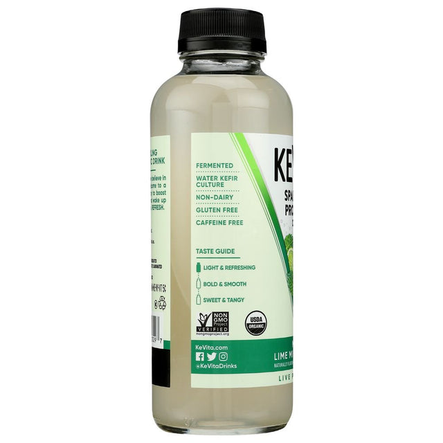 Kevita Organic Mojita Lime Mint Coconut Sparkling Probiotic Drink, 15.2 Fluid Ounce -- 6 per Case.