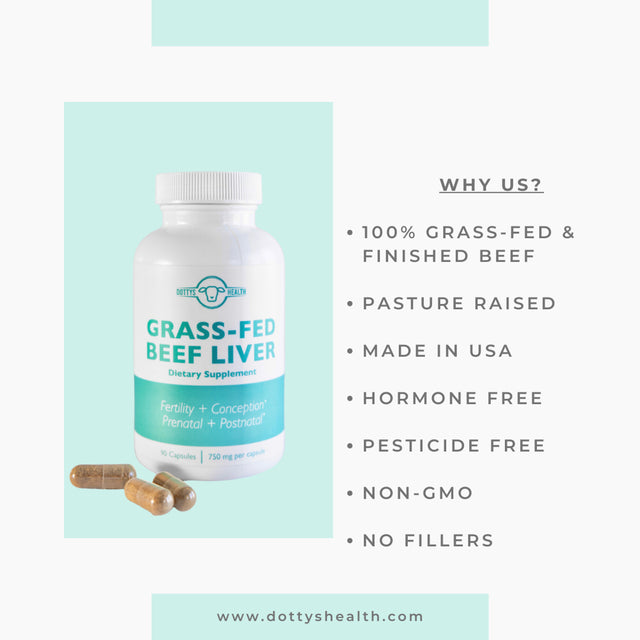 Grass Fed Beef Liver Capsules, Desiccated Liver Supplement for Women