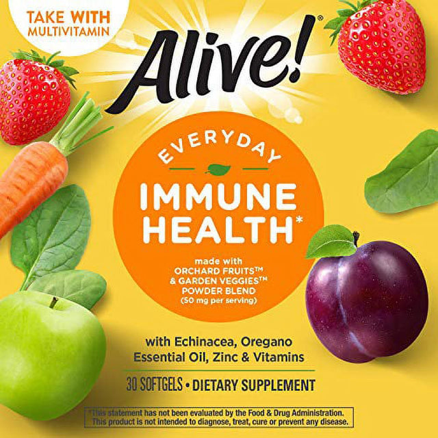 Nature’S Way Alive! Everyday Immune Health Supplement*, 30 Softgels