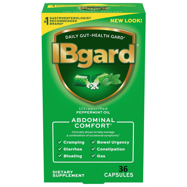 Ibgard Daily Gut Health Support Dietary Supplement, 36 Capsules *EN