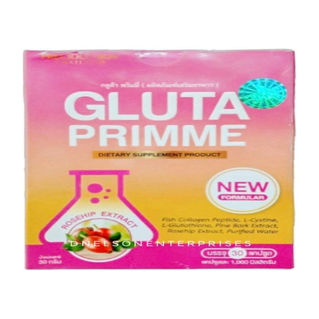 Gluta Primme Gluta Prime plus Glutathione Softgels Box