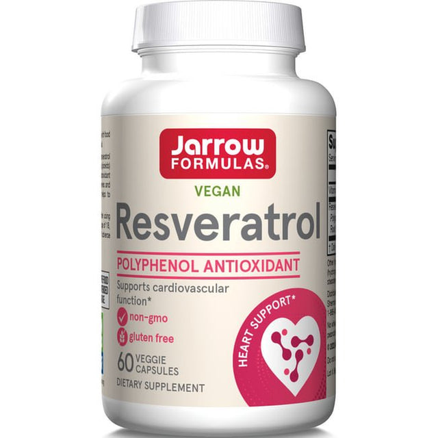 Jarrow Formulas Vegan Resveratrol, 60 Veggie Capsules
