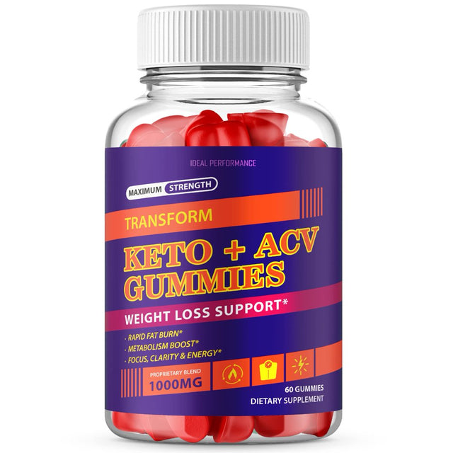 Keto ACV Gummies Transform Keto ACV Gummies Advanced Transform Keto plus ACV Gummies Transform Keto Apple Cider Vinegar Gummies Supplement (60 Gummies)