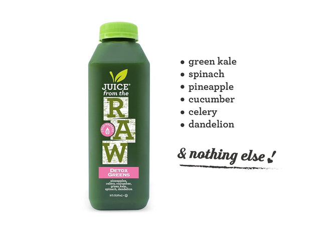3-Day Juice Cleanse with Coconut Fusion by Juice from the RAW® - 100% Raw Cold-Pressed Juices (18 Total 12 Oz. Bottles)