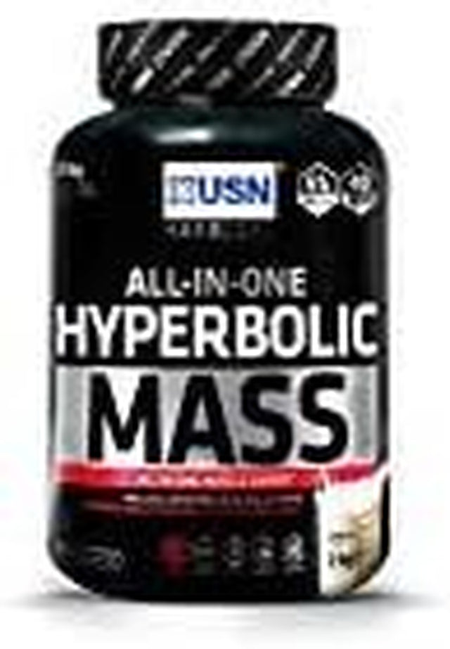 Fitnesshealth USN Hyperbolic Mass Gain Shake Powder - Vanilla, 2 Kg by USN