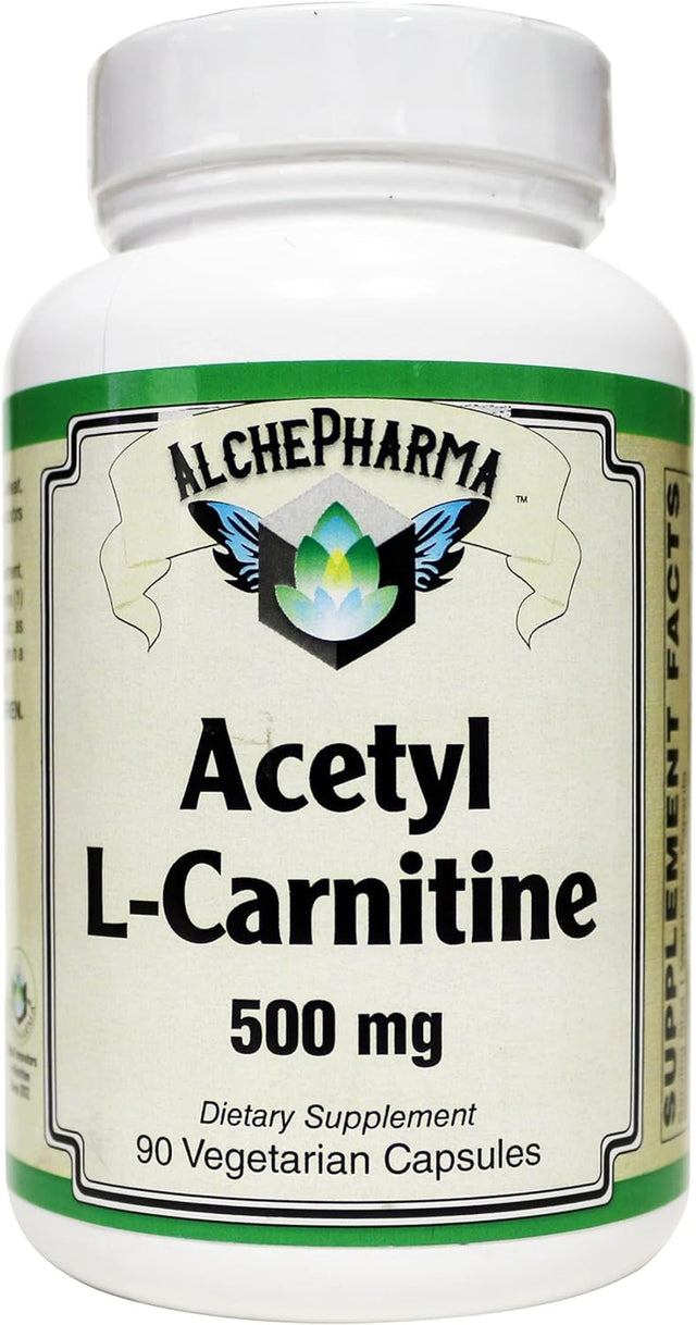 Acetyl L-Carnitine- 500 Mg Vegetarian Capsules ( Sourced from Sigma-Tau Health Sciences ) (90 Veg Caps)