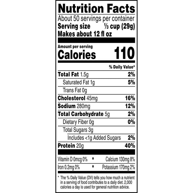 Gatorade Whey Protein Powder, Cookies & Crème, 51 Oz (50 Servings per Canister, 20 Grams of Protein per Serving)