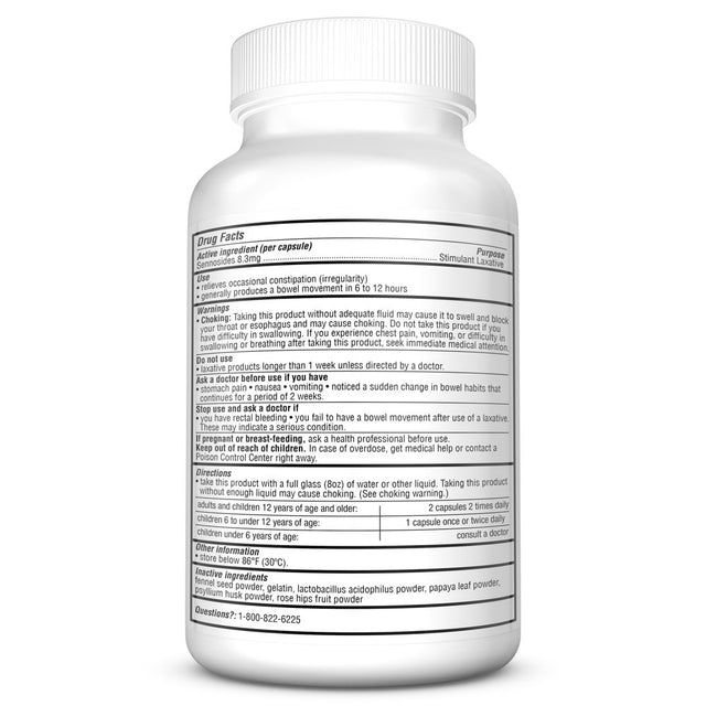 Health plus Super Colon Cleanse Laxative Capsules, 100-Count, 50 Servings