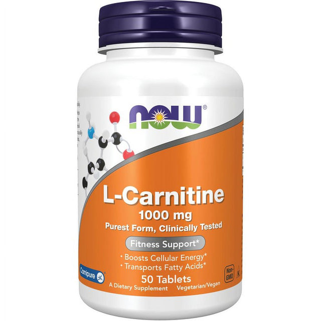 L Carnitine 1000 Mg by Now Foods - 50 Tablets