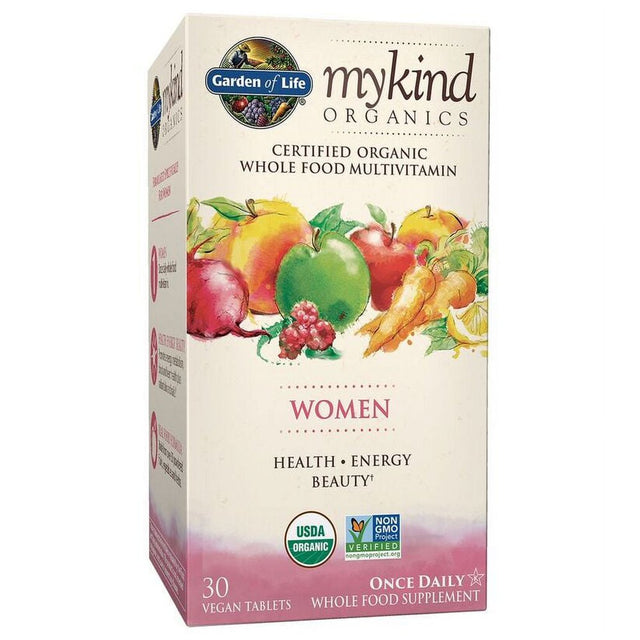 Garden of Life Mykind Organics Women'S Multivitamin | Once Daily | 30Ct