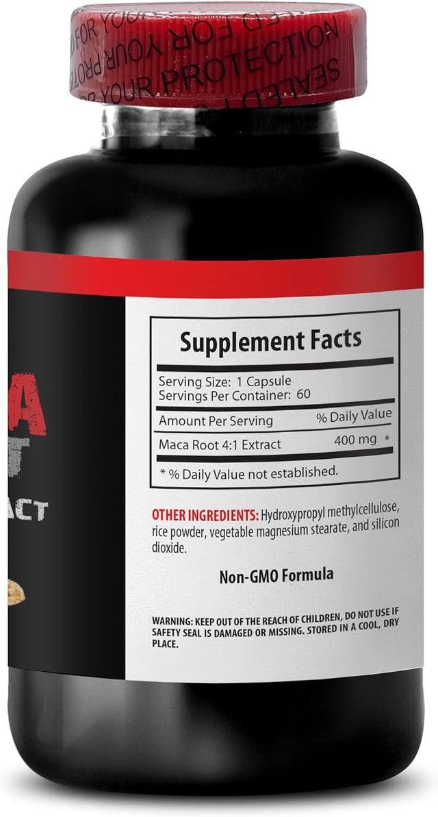 Libido Enhancer for Men Pills - Super MACA Complex - Maca Extract, Maca Root, Maca Root Capsules for Men, Black Maca Root Capsules for Men, Male Enhancment Pills for Men, Male Pills - 3B 180 Caps