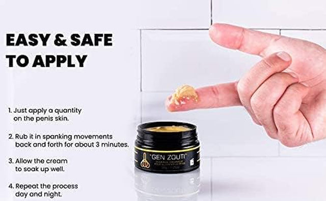 Gen Zouti | Higher Stronger Faster | Organic Cream | Boost Natural Energy | All Natural | Easy to Use | Organic and Natural Ingredients | Penis Enlargement and Enhancement