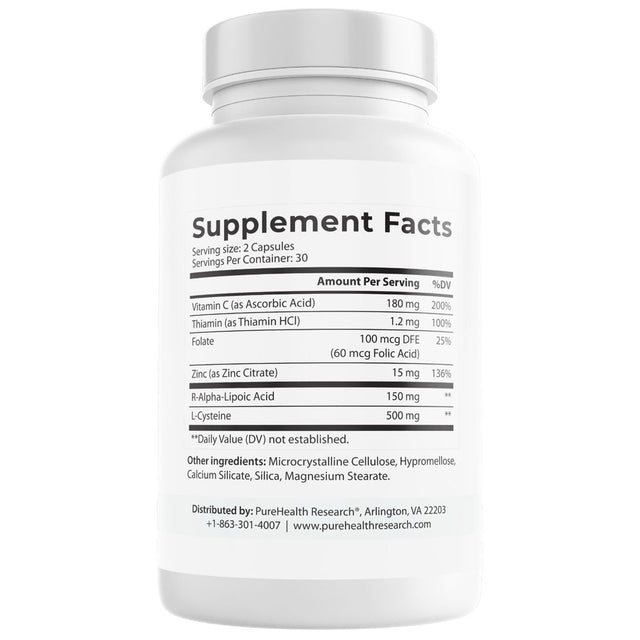 Heavy Metal Detox - Heavy Metal Cleanse Supplement to Flush Pollution from Your Body - Liver Cleanse Formula by Purehealth Research