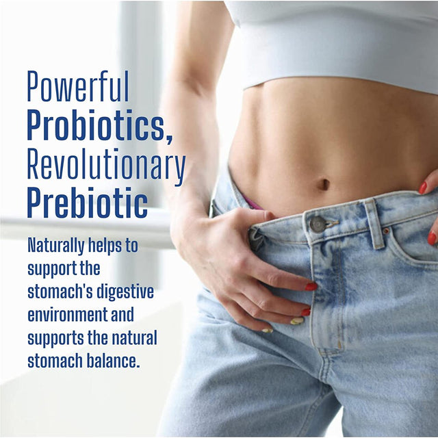DEEP IMMUNE Probiotics + Prebiotics, 4.4 Billion CFU, Supports Healthy Gut, Non-Gmo, Patented Strains, Dairy Free, Delayed Release Veggie Caps, No Refrigeration Required - 60 Capsules - (2 Daily)