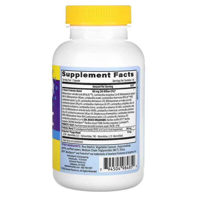 Innovixlabs Multi-Strain Probiotic (60 Capsule)