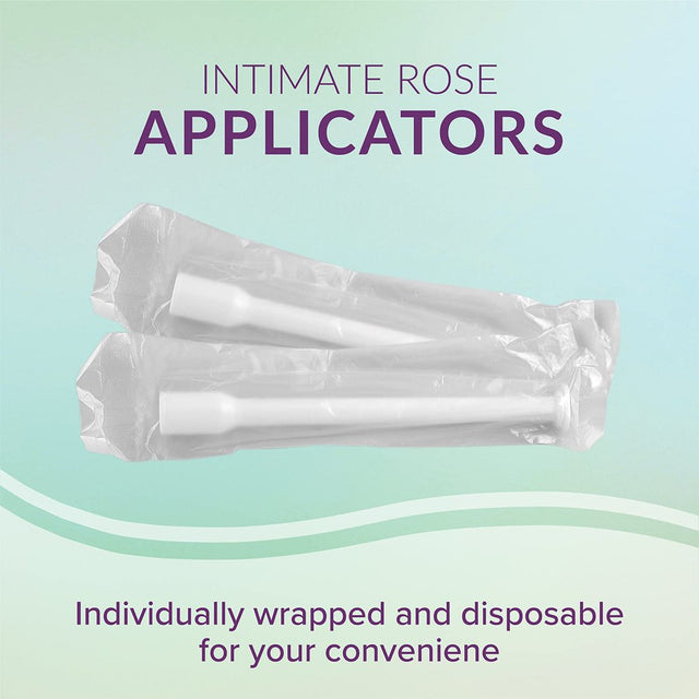 Intimate Rose Vaginal Suppository Applicator Disposable Vaginal Applicators, Pack of 15