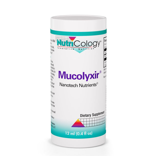 Nutricology Mucolyxir - Microdose DNA, Respiratory Airway Support - 12 Ml (0.4 Fl Oz)