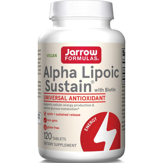 Jarrow Formulas Alpha Lipoic Sustain, Supports Cardiovascular Health, 300 Mg, 120 Sustain Tabs