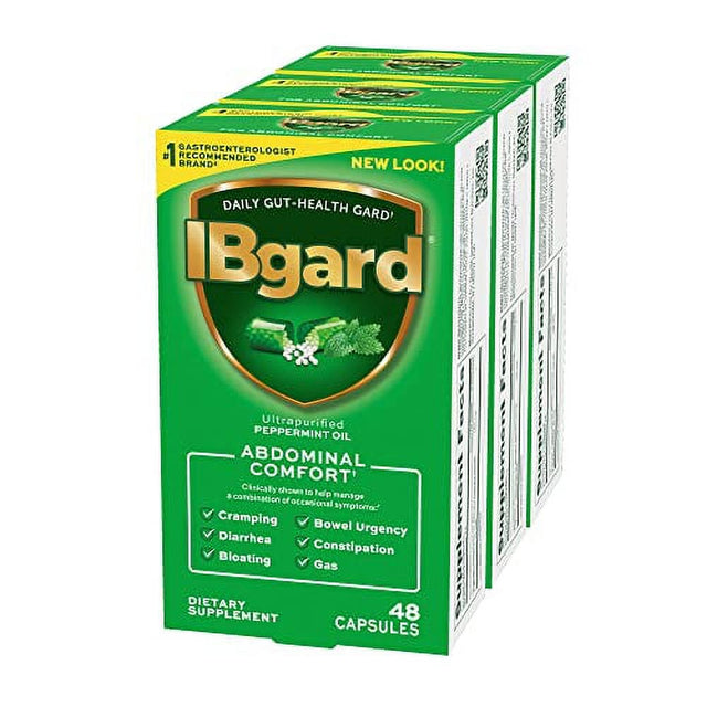 Ibgard Daily Gut Health Support Dietary Supplement, 144 Capsules (Packaging May Vary)