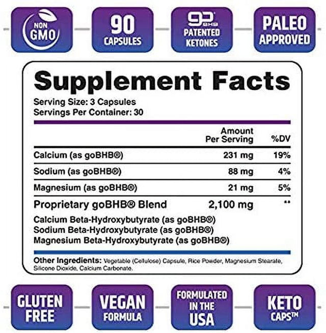 Keto Pills - 3X Dose (2100Mg | 90 Capsules) Advanced Keto Burn Diet Pills - Best Exogenous Ketones BHB Supplement - Max Strength Formula