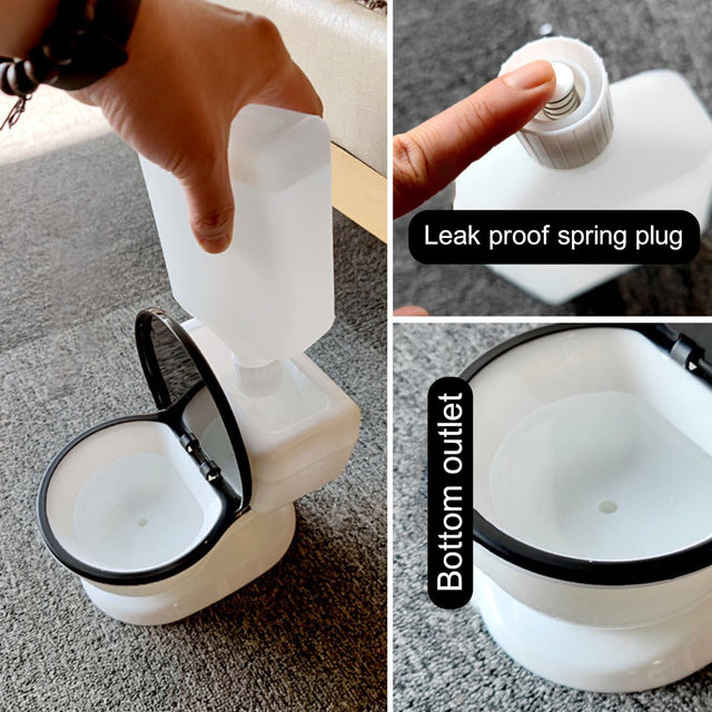 Black and Friday Deals Blueek Pet Water Dispenser Automatic Watering Station for Dogs and Cats Funny Toilet-Shaped Pet Drinking Bowl
