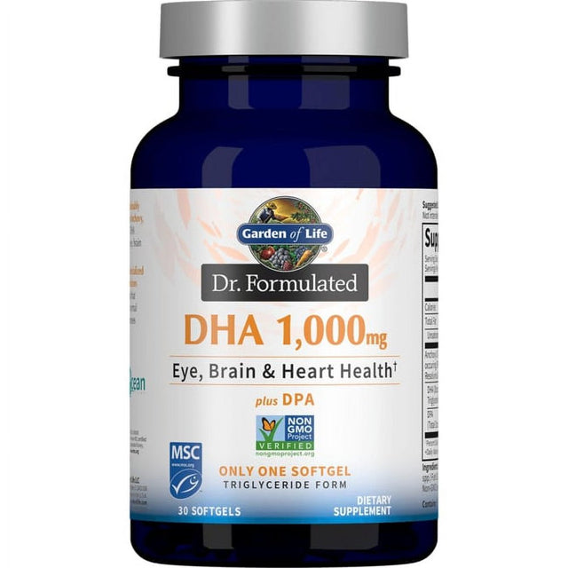 Garden of Life - Dr. Formulated DHA Lemon 1000 Mg. - 30 Softgels