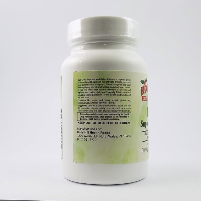 Holly Hill Health Foods, Liver Support & Detox, 60 Vegetarian Capsules