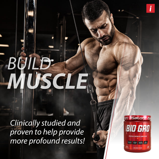 Isatori Bio-Gro Protein Synthesis Amplifier- Designed to Build Lean Muscle, Speed Recovery and Increase Strength - Bio-Active Proline-Rich Peptides - Dietary Supplement - Unflavored - 120 Servings