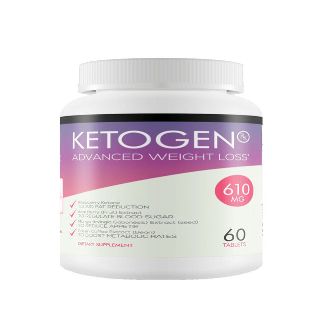 Ketogen RX - Advanced Weight Loss - Burn Fat Not Carbs - Keto Diet Supplement for Natural Weight Loss - 30 Day Supply
