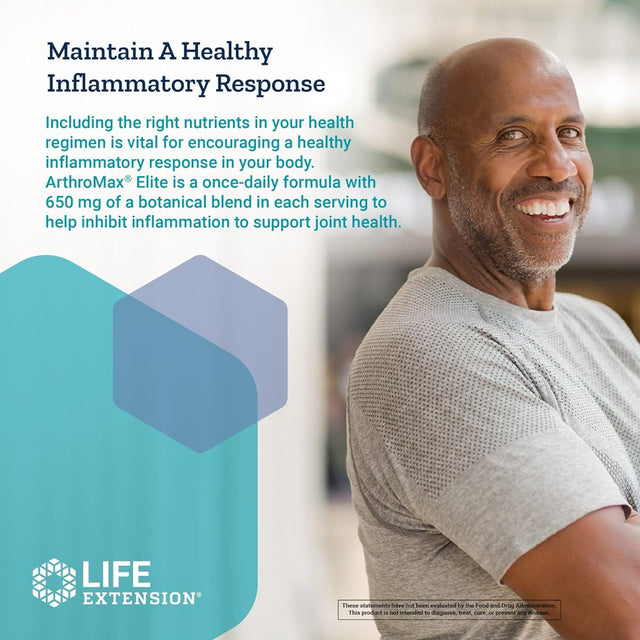 Life Extension Arthromax Elite - Joint & Cartilage Health Support Supplement for Men & Women – Advanced Formula to Promote Joints Movement - Gluten-Free, Non-Gmo, Vegetarian – 30 Tablets