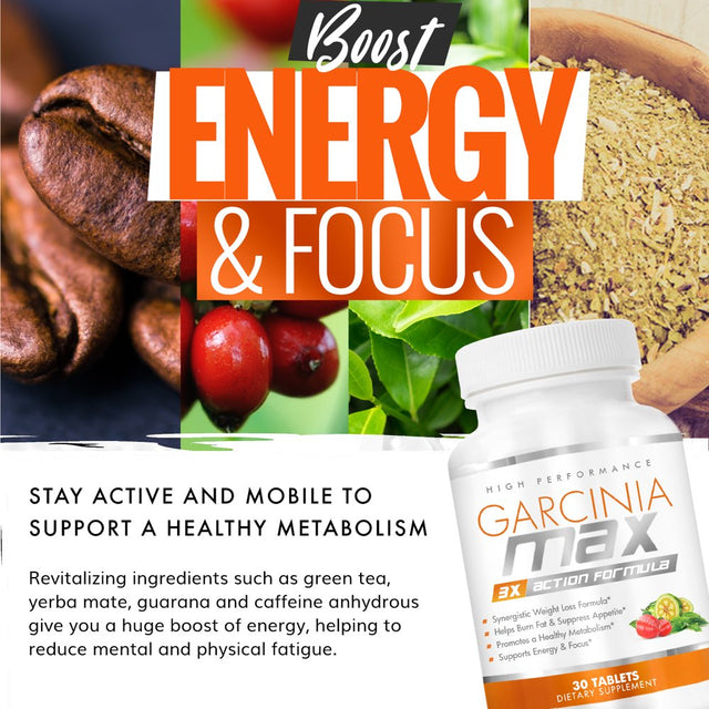 Garcinia Max - 3X Action Weight Loss Formula (30 Servings)