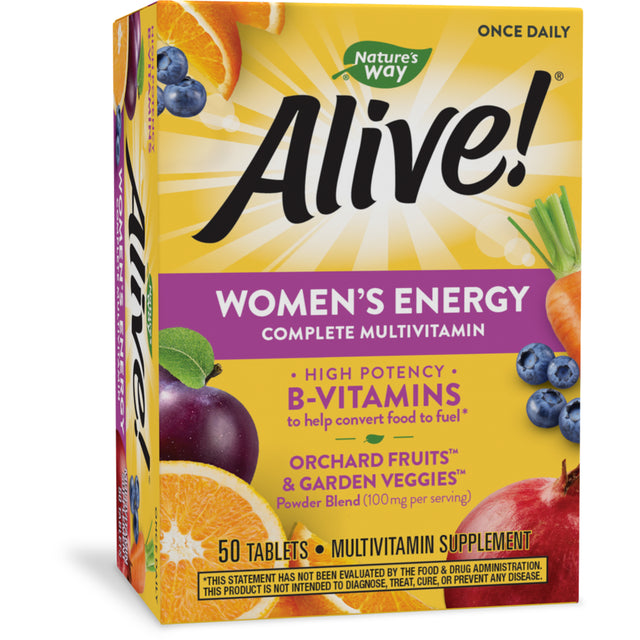 Alive! Women'S Energy Complete Daily Multivitamin Tablets, 50 Count